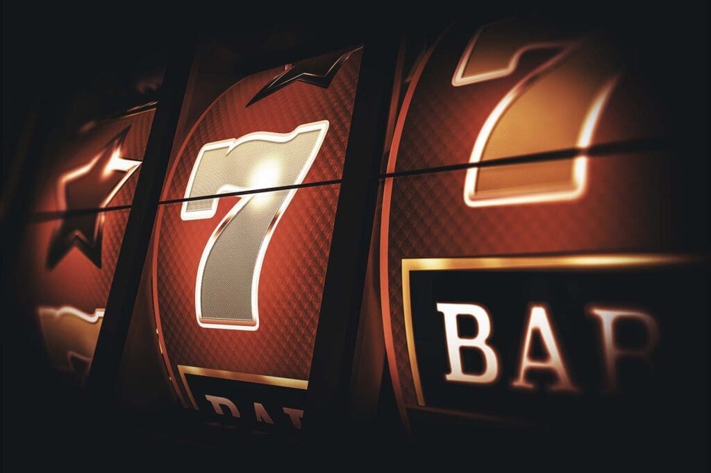 Image of a Vintage Slot Machine Game.